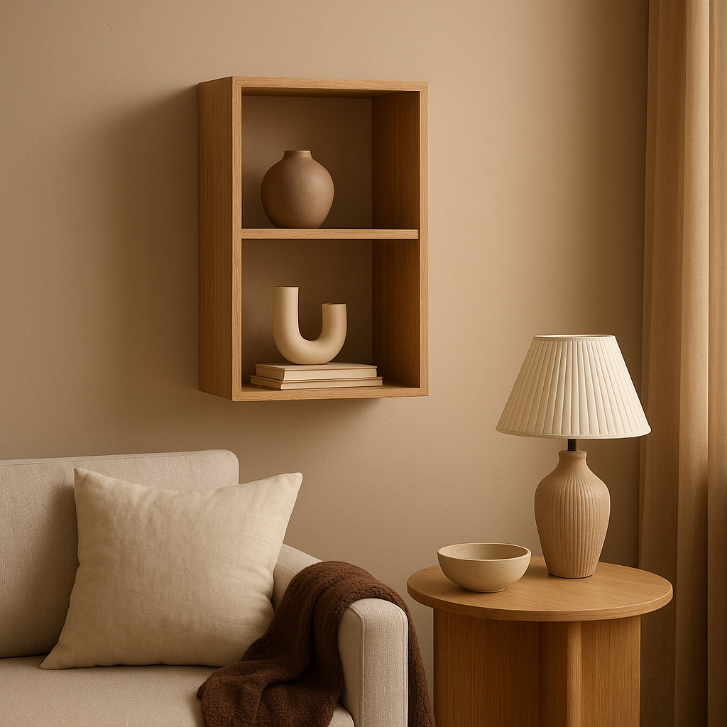 Étagère cube murale design pour un rangement moderne et épuré dans votre intérieur