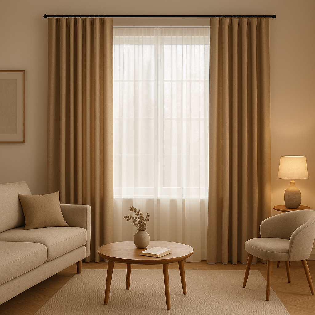 Rideau pour chambre occultant ou tamisant, pour une décoration et un sommeil apaisé.