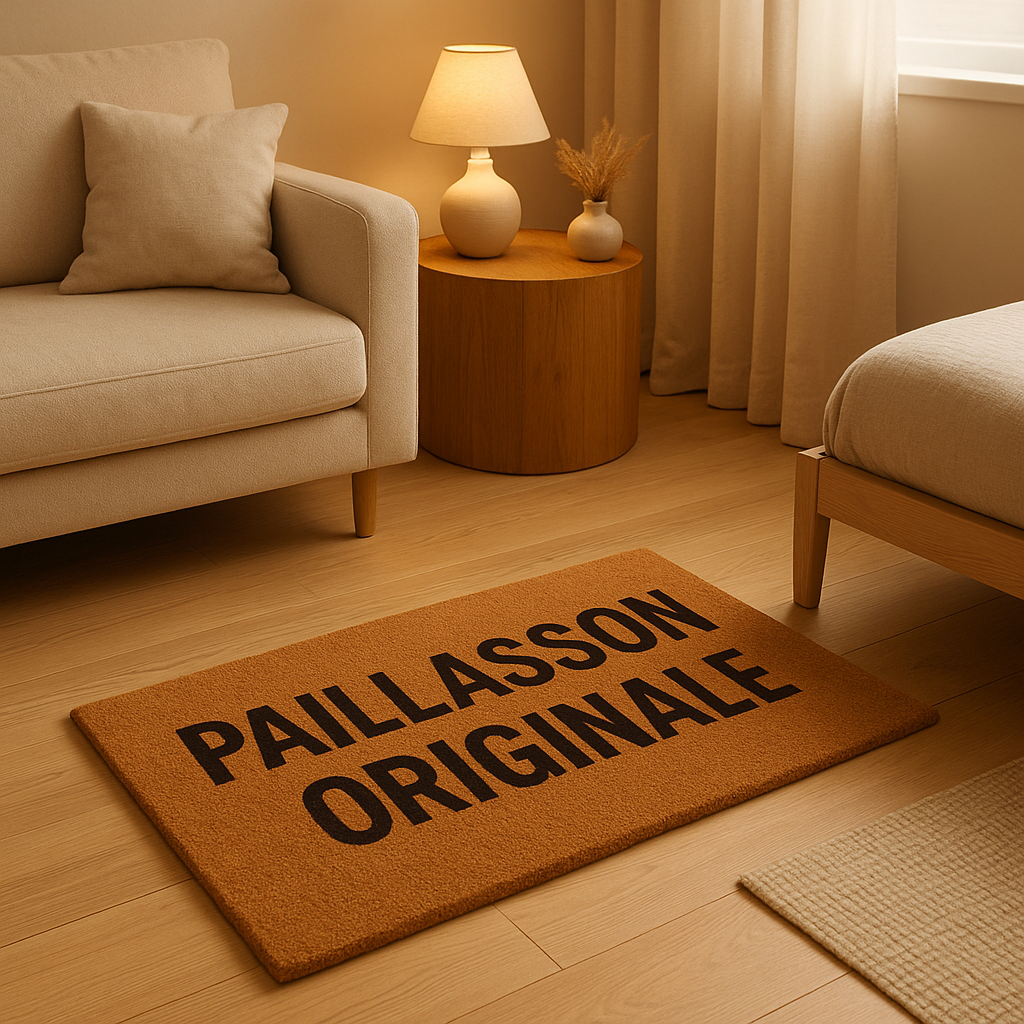 Paillasson original et design pour une entrée accueillante et personnalisée