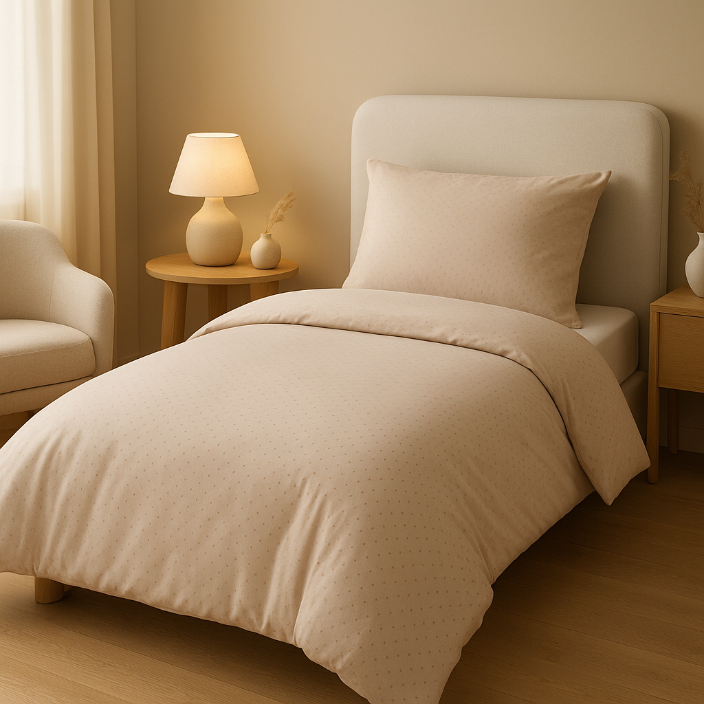 Housse de couette bébé en coton doux, motif nuage pour une chambre apaisante