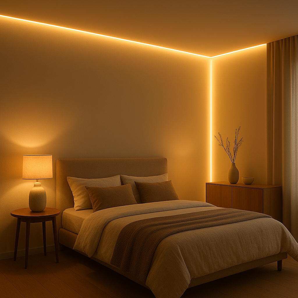 Ruban LED décoratif pour un éclairage d'ambiance intérieur moderne et personnalisable
