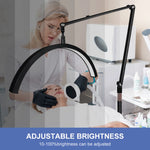 Lampe demi-lune LED bleu ciel avec réglage d'angle