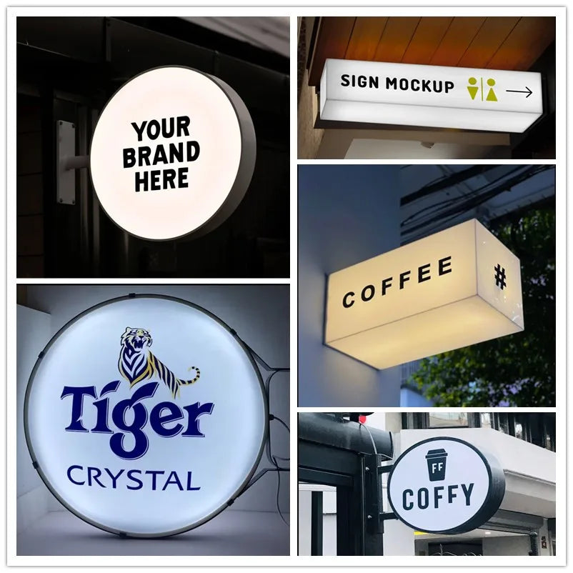 Boîte lumineuse personnalisable avec logo