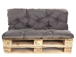 Coussin de palette vert pour salon de jardin