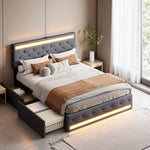 Détail des ports USB intégrés à la tête de lit pour une charge pratique