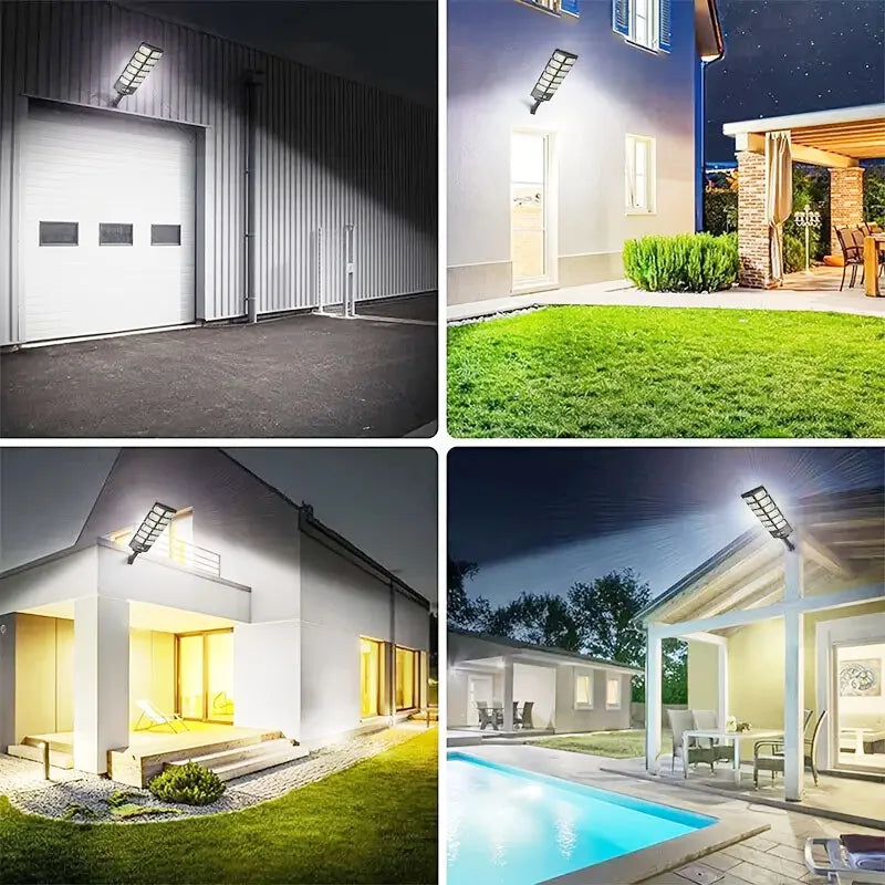 Lampe solaire jardin avec télécommande