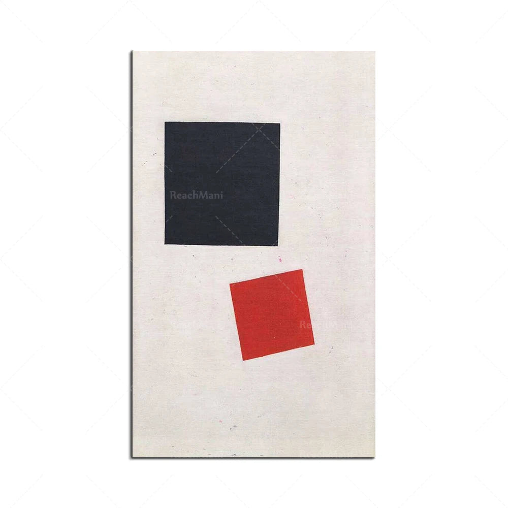 L'image présente deux formes simples, un carré noir portant le texte "ReachMani" et un carré rouge, sur un fond clair.