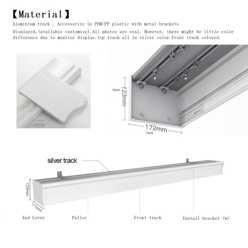 Système 4 en 1 boîtier rideau cassette