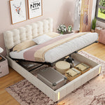 Vue d'ensemble du lit double 140x190 cm dans un intérieur design