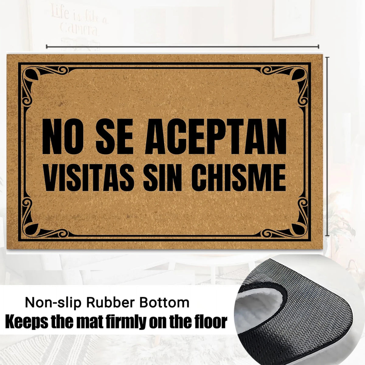 Paillasson antidérapant pour salle de bain cuisine Ombre Interieur