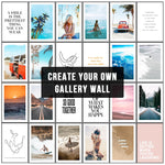 Affiche de motivation voyage Nature été plage sable surf sans cadre sur toile