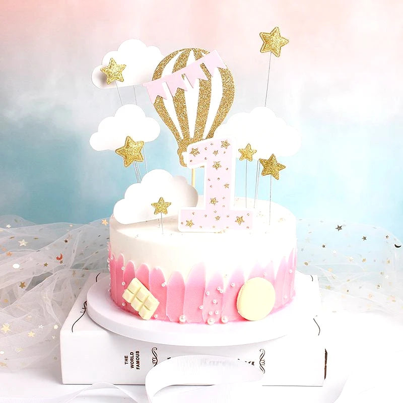 Décoration acrylique pour gâteau de baptême et anniversaire