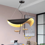 Lampe suspendue Manta design rétro blanc