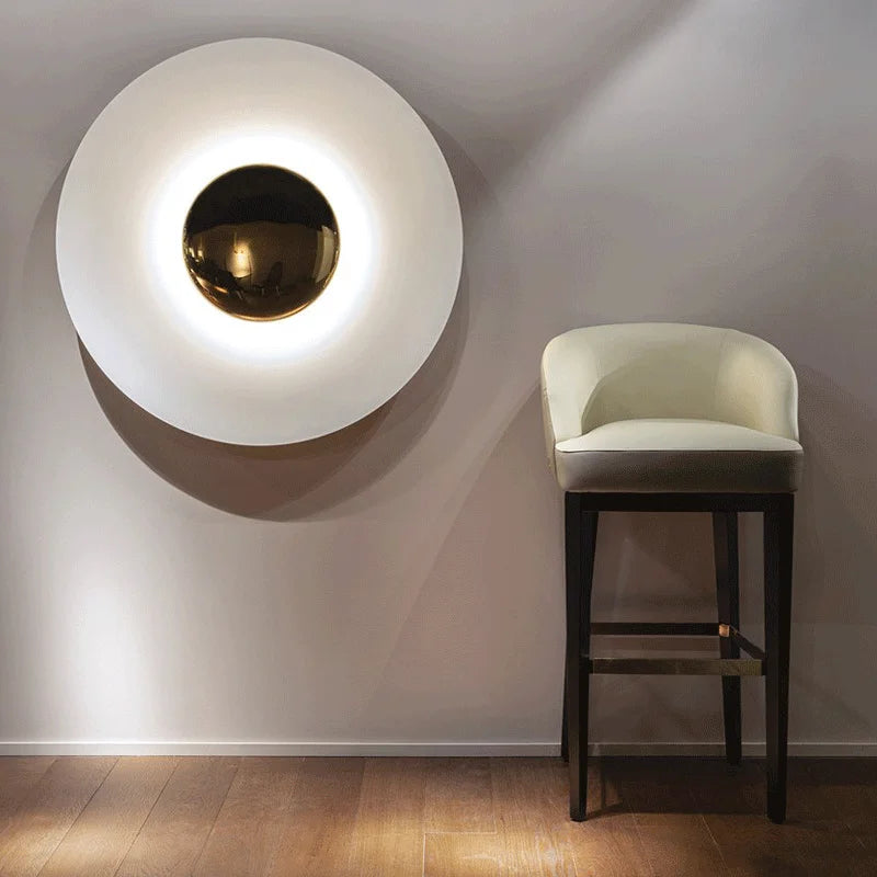 Applique murale ovni pour chambre avec éclairage blanc chaud