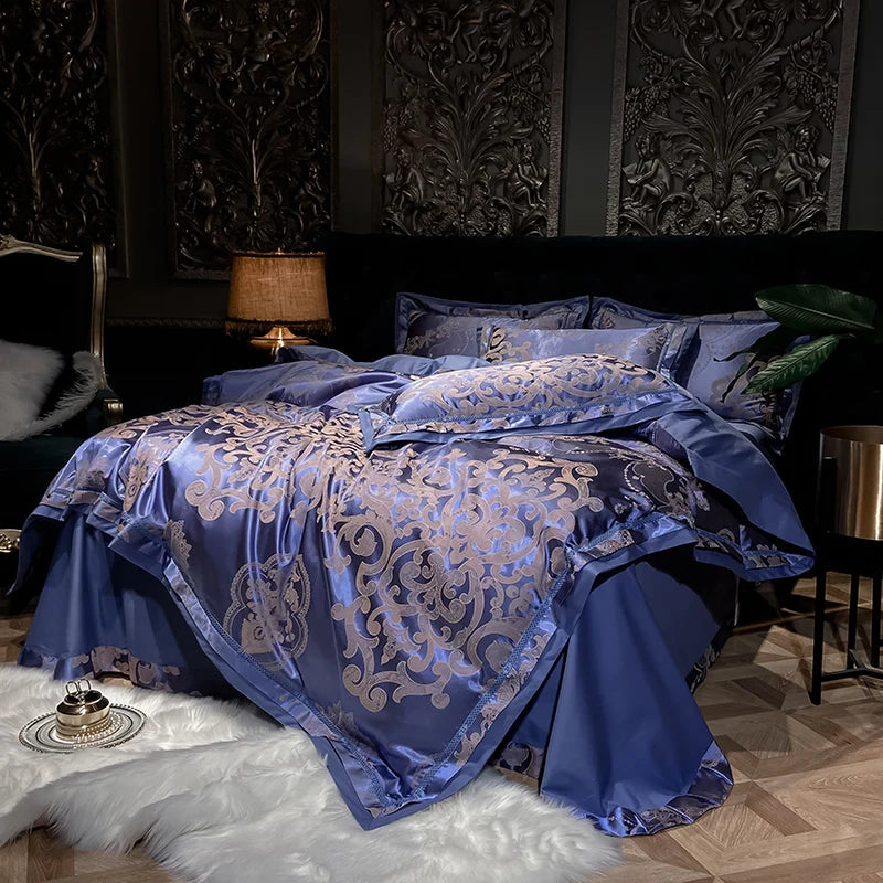 Taies d'oreiller assorties en coton satin doux avec broderie