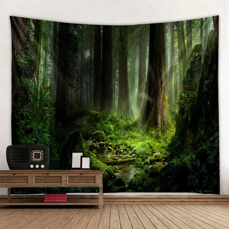 Comparaison des tailles disponibles pour tapisserie jungle
