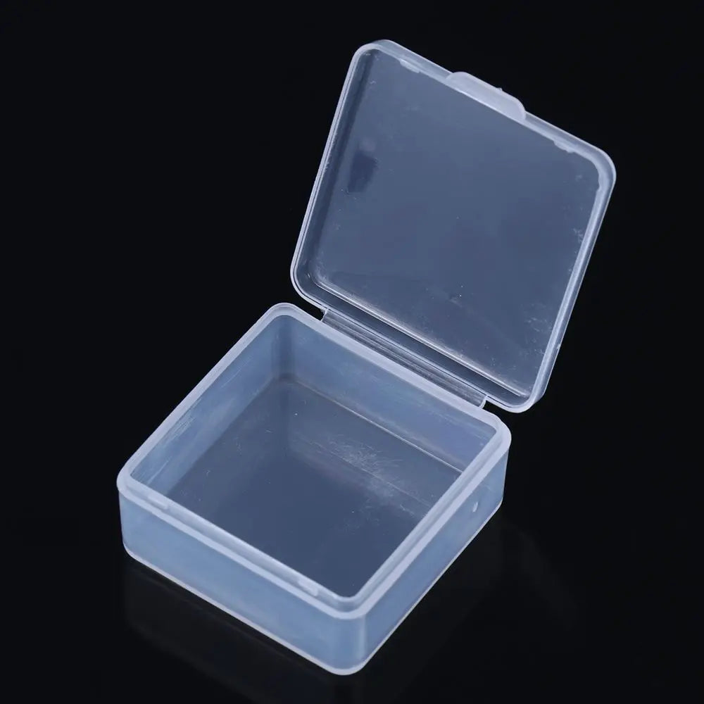 Petite boîte de rangement transparente pour perles et bijoux