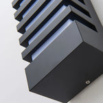 Vue de profil de l'applique murale LED étanche en aluminium