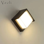 Applique murale LED exterieur design moderne en aluminium blanc