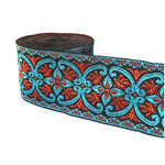 Ruban jacquard laiton antique pour décoration salle de bain