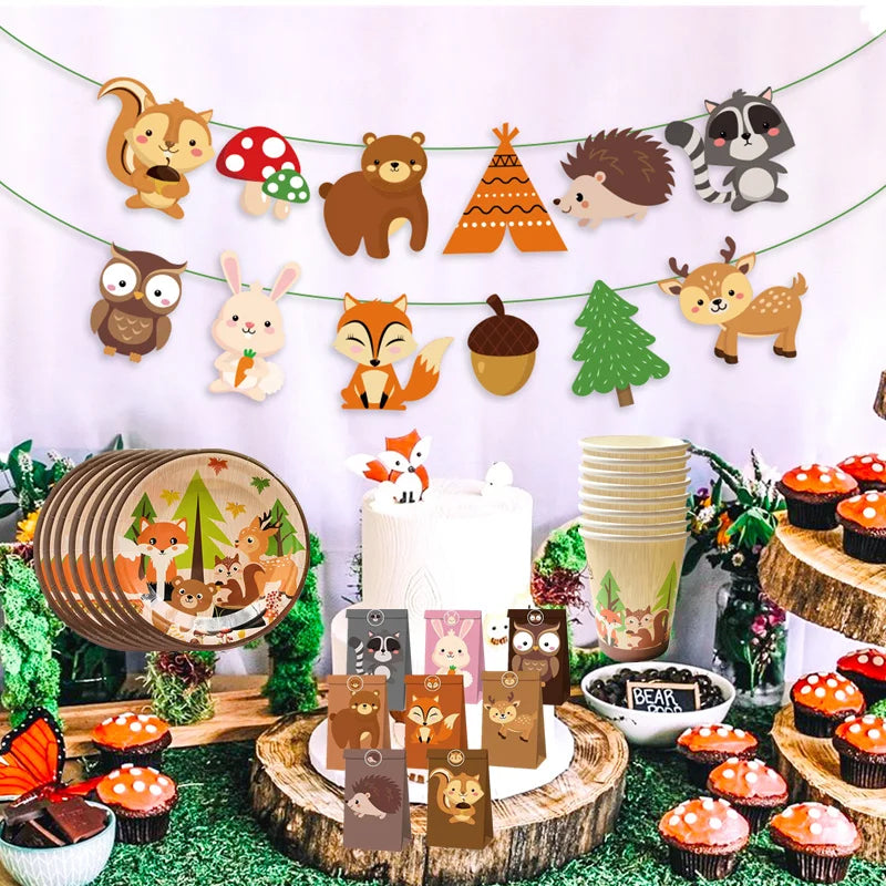 Décoration jungle anniversaire animaux forêt safari