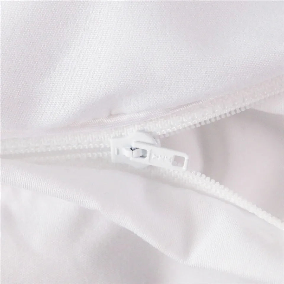 Détail impression 3D sur housse de couette personnalisée