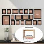 Cadre photo en bois avec verre organique écologique, design épuré