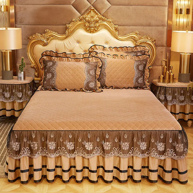 Couvre-lit rouge king size en velours