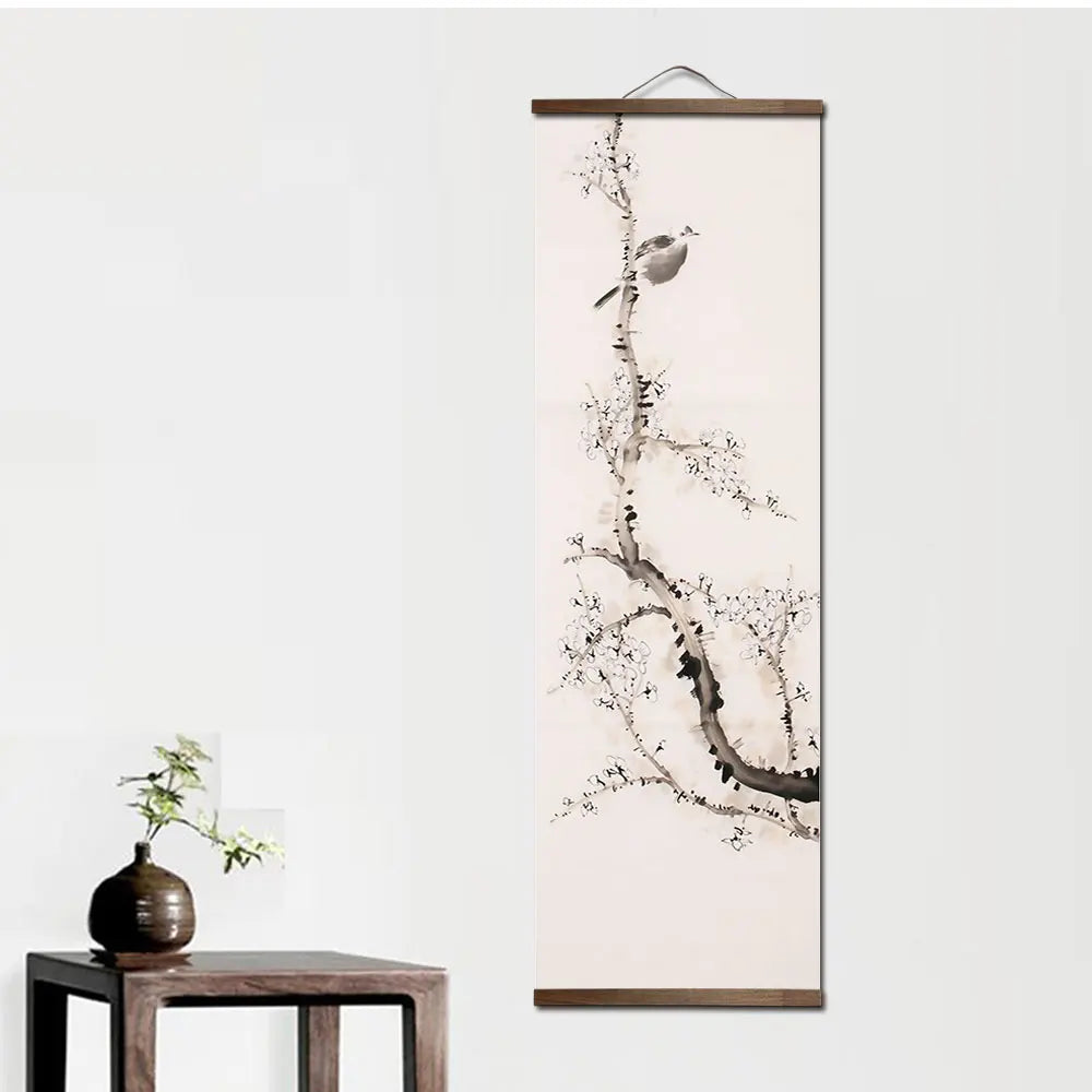 Décoration murale bambou style chinois pour salon
