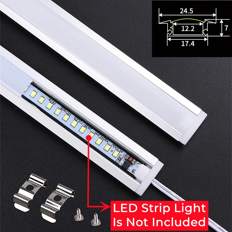 Profilé LED aluminium monté en surface
