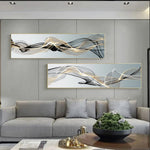 Tableau déco moderne abstrait sur toile blanc pour chambre