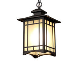 Lustre extérieur étanche suspension chaîne industriel noir