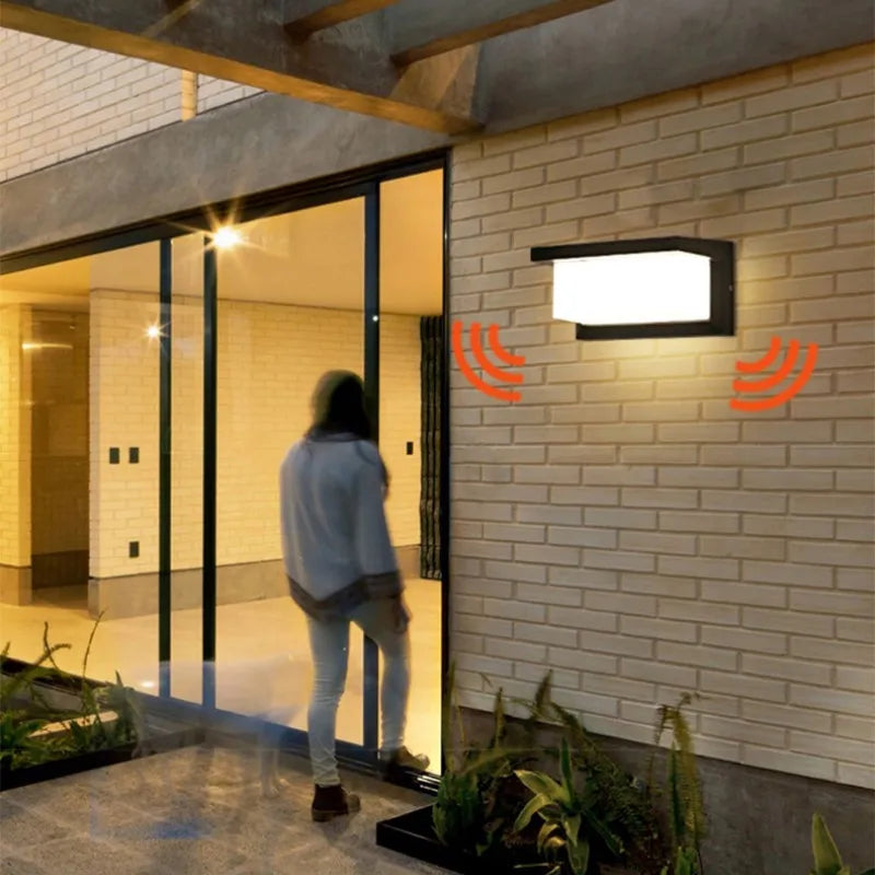 Applique murale LED capteur radar terrasse