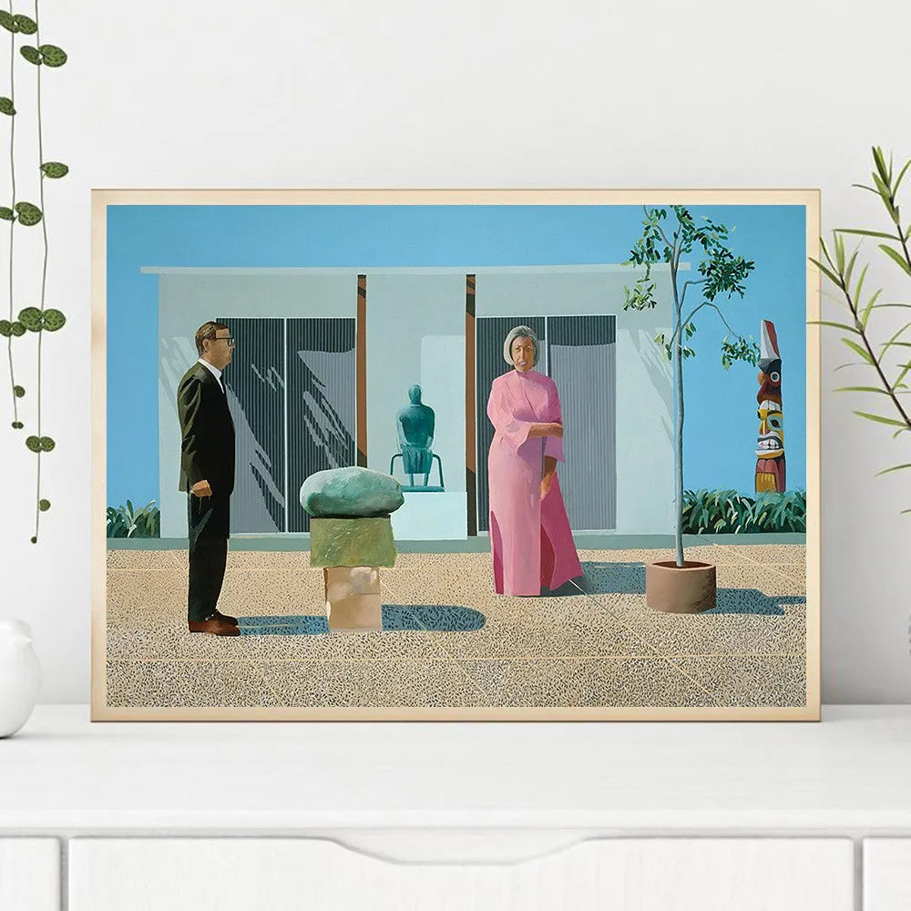 Vue de face de la toile sans cadre