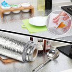 Papier peint aluminium imperméable pour hotte