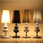 Lampe de chevet Art Déco argent 47cm