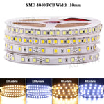 Détail des LED SMD 5050 sur le ruban lumineux