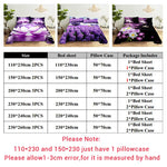 Parure de lit violette pour chambre romantique