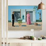 Peinture classique moderne dans une chambre adulte