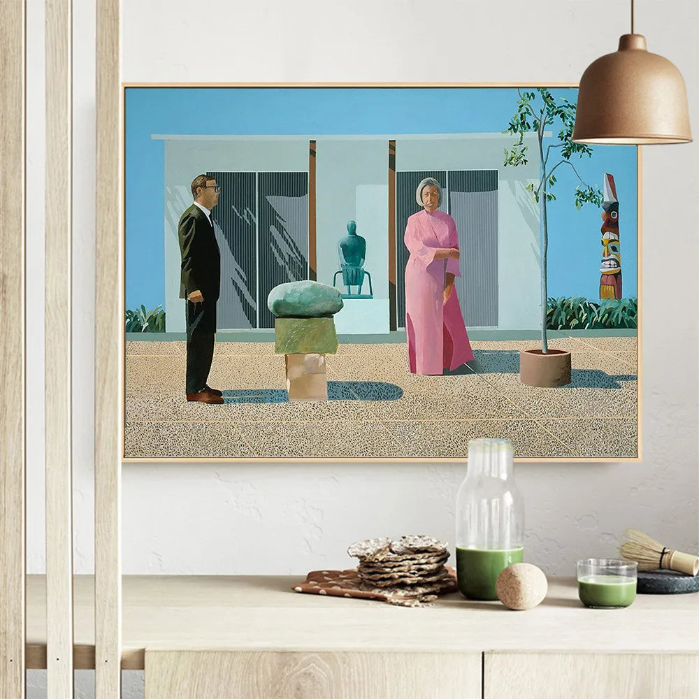 Peinture classique moderne dans une chambre adulte