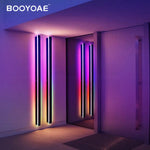 Applique murale LED RGB noire moderne pour terrasse extérieure