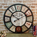 Différentes couleurs disponibles pour l'horloge murale industrielle rétro