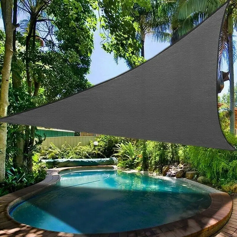 Voile d'ombrage triangulaire étanche 3x4x5m pour jardin