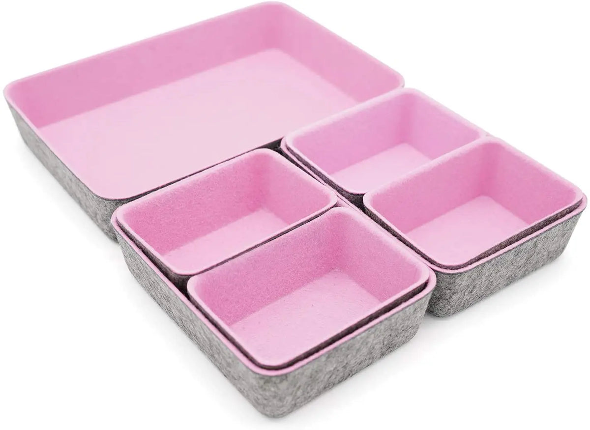 Set de 7 bacs noirs pour tiroirs
