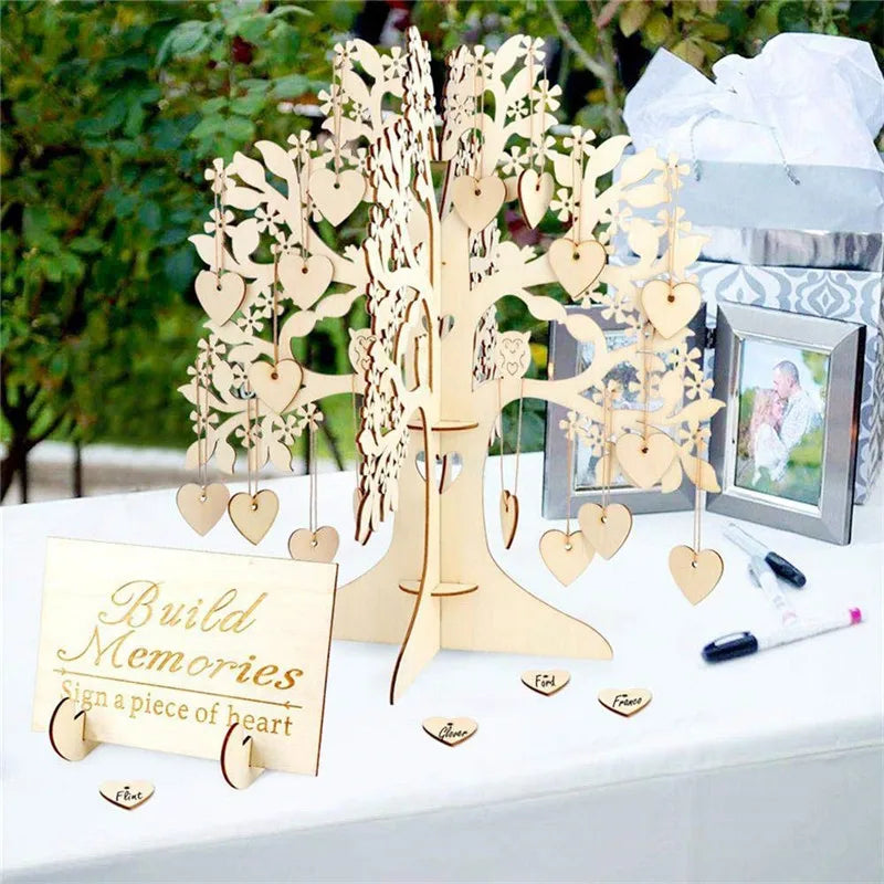 Ensemble complet du kit de décoration avec pièces d'amour et cordes