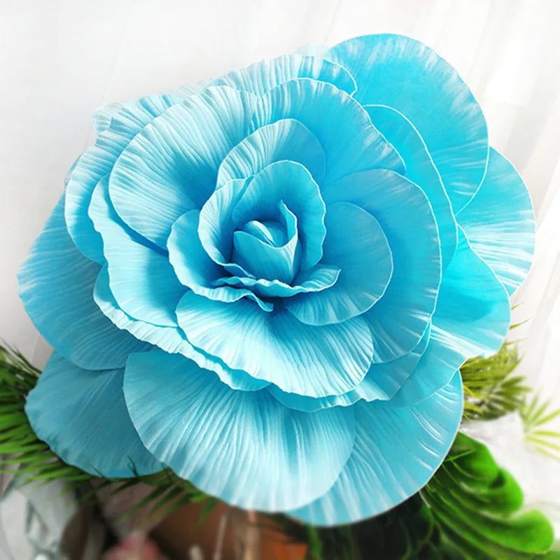 Fleur artificielle géante pivoine rose pour décoration fête