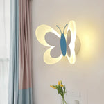 Applique murale LED papillon rose décoration murale