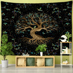Tenture murale psychédélique Arbre de Vie