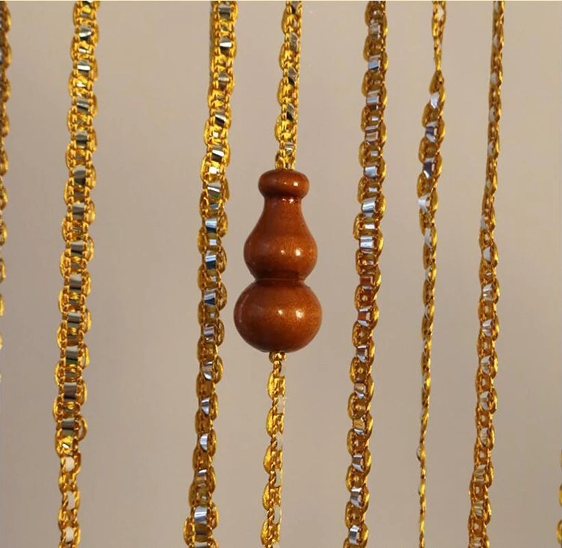 Rideau de perles en buis blanc pour chambre
