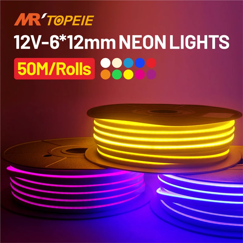 Ruban LED néon flexible étanche IP65 50M Ombre Interieur